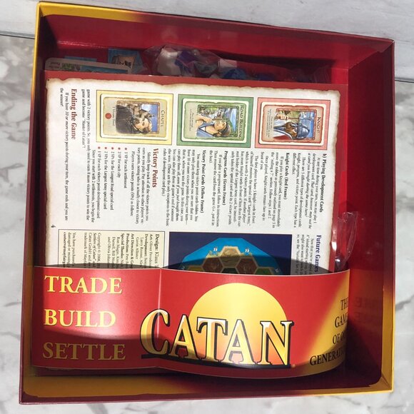 Klaus Teuber’s Catan Family Edition Complete Board Game Trade Build Settle - Picture 7 of 8